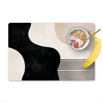 Tischset - Abstrakt - Japandi - Beige - Modern - 6 Stück