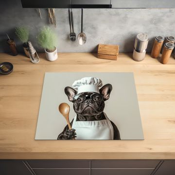 Herdabdeckplatte - Brillen - Hund - Koch