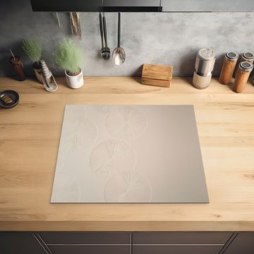Herdabdeckplatte - Japandi - Beige - Modern