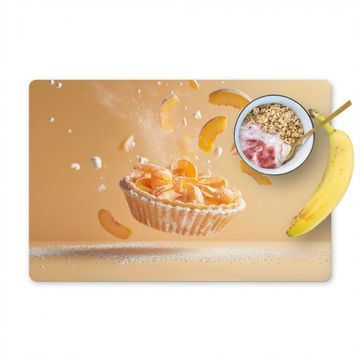 Tischset - Pfirsich - Essen - Torte - Orange - 6 Stück