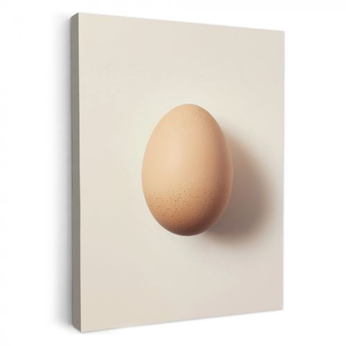 Leinwandbilder - Ei - Beige - Oval - Oval