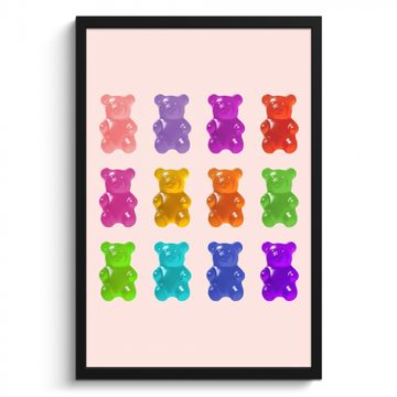 Bilder mit Rahmen - Bär - Bunt - Bonbon