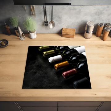Herdabdeckplatte - Wein - Flaschen - Vielfalt - Geschmacksrichtungen