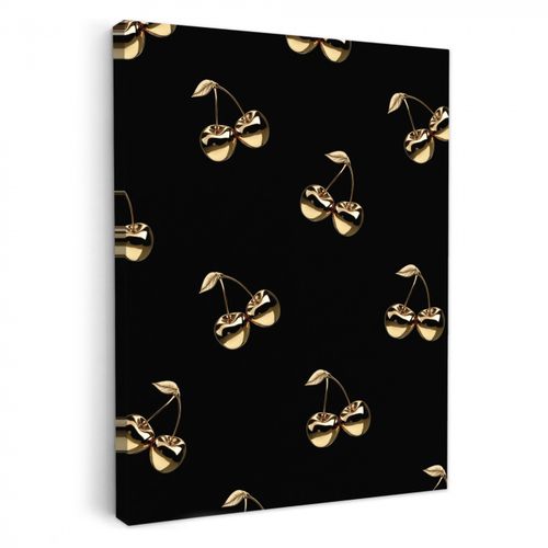 Leinwandbilder - Muster - Kirsche - Gold - Chrom