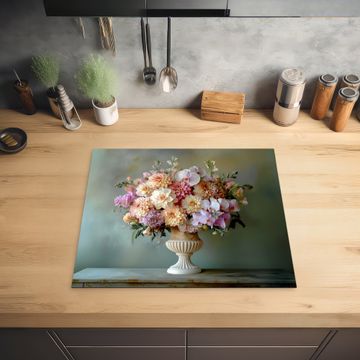 Herdabdeckplatte - Orchidee - Strauß - Vase - Blumen