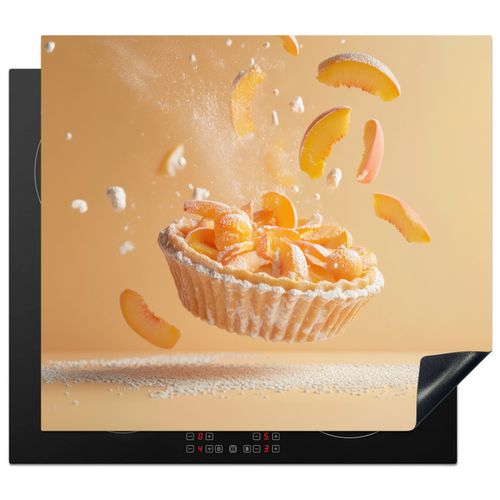 Herdabdeckplatte - Pfirsich - Essen - Torte - Orange