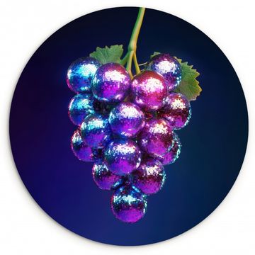 Runde Bilder - Lila - Disco - Party - Weintraube