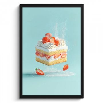 Bilder mit Rahmen - Schlagsahne - Torte - Blau - Lebensmittel