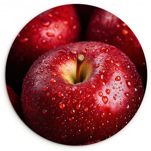 Runde Bilder - Rot - Äpfel - Obst