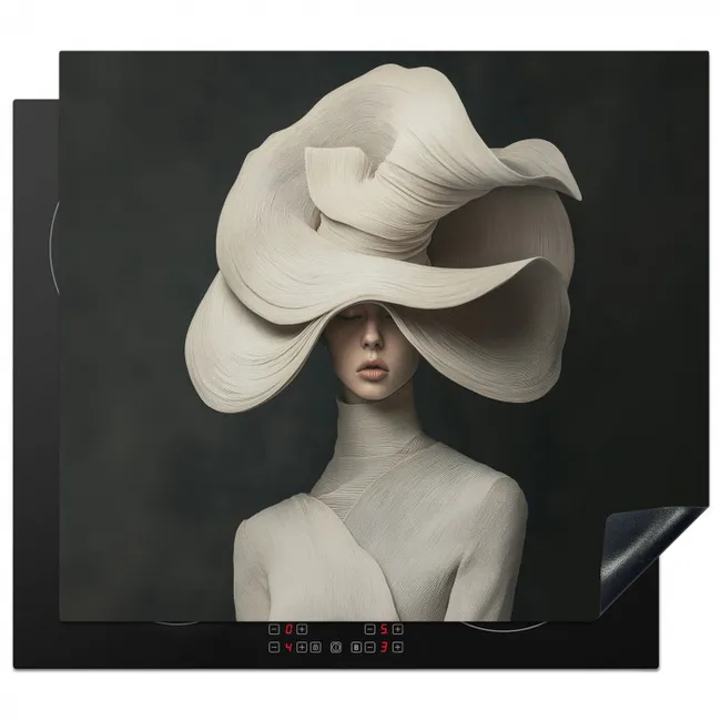 Herdabdeckplatte - Modern - Frau - Hut