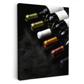 Leinwandbilder - Wein - Flaschen - Vielfalt - Geschmacksrichtungen
