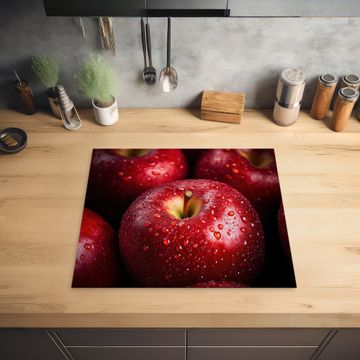 Herdabdeckplatte - Rot - Äpfel - Obst