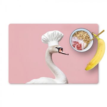 Tischset - Schwan - Kochmütze - Schön - Klassisch - 6 Stück