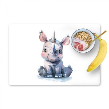 Tischset - Nashorn - Babytier - Tiere - 6 Stück