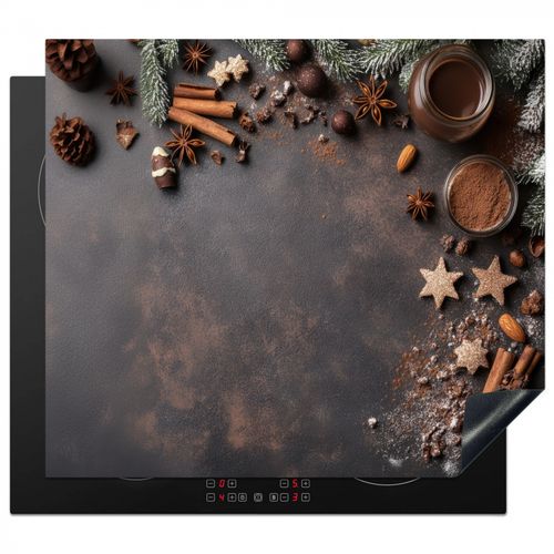 Herdabdeckplatte - Zimt - Weihnachten - Braun - Bronze