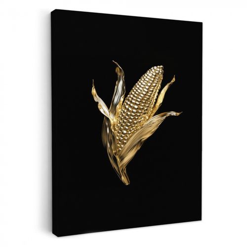Leinwandbilder - Mais - Lebensmittel - Gold - Schwarz