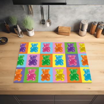 Herdabdeckplatte - Kunst - Süßigkeiten - Bunt