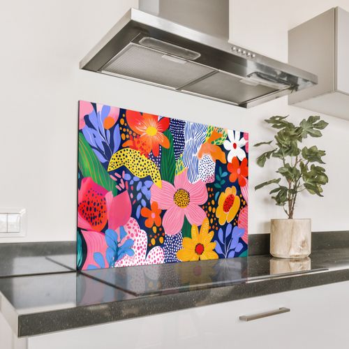 Bunt - Blumen - Abstrakt - Punkte