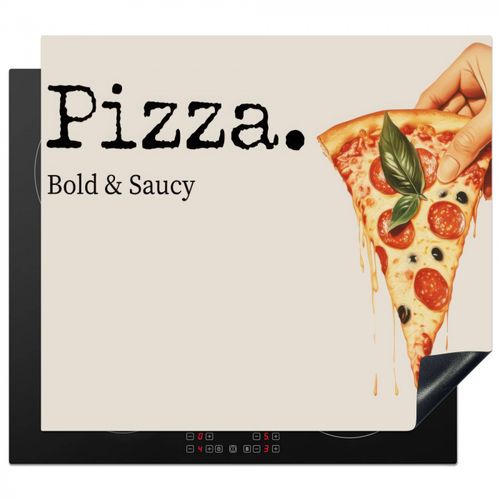 Herdabdeckplatte - Pizza - Käse - Peperoni