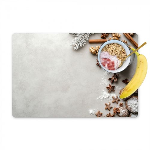 Tischset - Kräuter - Winter - Milch - Beton - 6 Stück