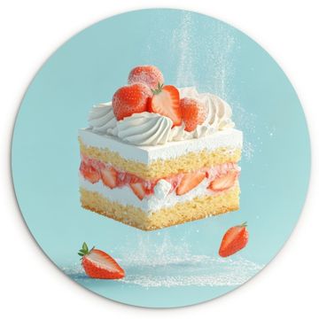 Runde Bilder - Schlagsahne - Torte - Blau - Lebensmittel
