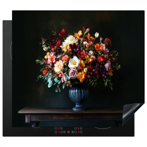 Herdabdeckplatte - Groß - Blumen - Vase - Blumenstrauß