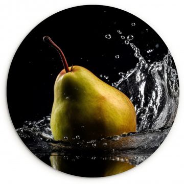 Runde Bilder - Birne - Obst - Wasser - Schwarz