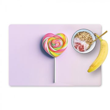 Tischset - Herz - Lutscher - Bonbon - 6 Stück
