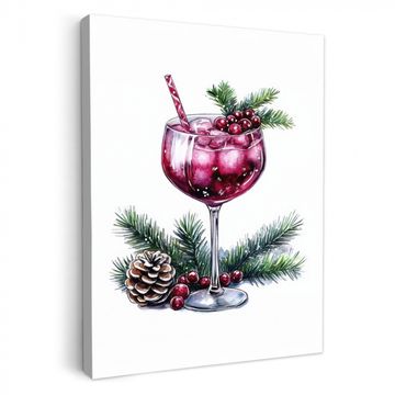 Leinwandbilder - Winter - Cocktail - Dekoration - Getränk - Weihnachten