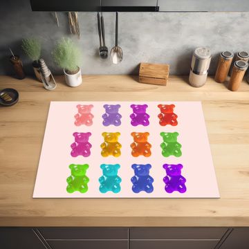 Herdabdeckplatte - Bär - Bunt - Bonbon