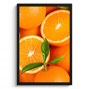 Bilder mit Rahmen - Orangefarbene Sonnenstrahlen
