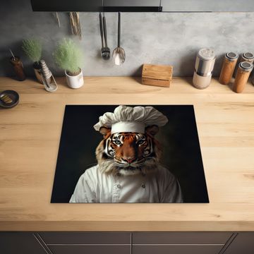 Herdabdeckplatte - Tiger - Kochbekleidung - Braun