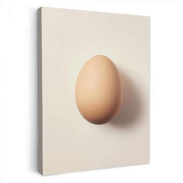Leinwandbilder - Ei - Beige - Oval - Oval