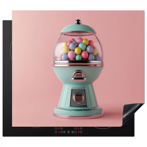 Herdabdeckplatte - Kaugummi - Retro - Bonbon - Rosa