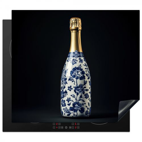 Herdabdeckplatte - Champagner - Blumen - Gold - Chic