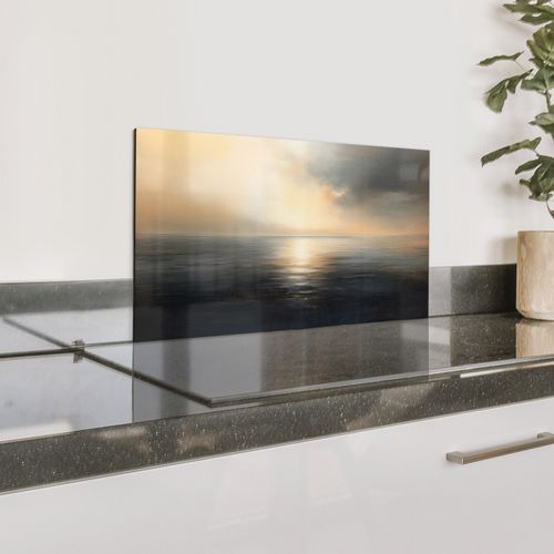 Spritzschutz Küche - Sonne - Horizont - Meer