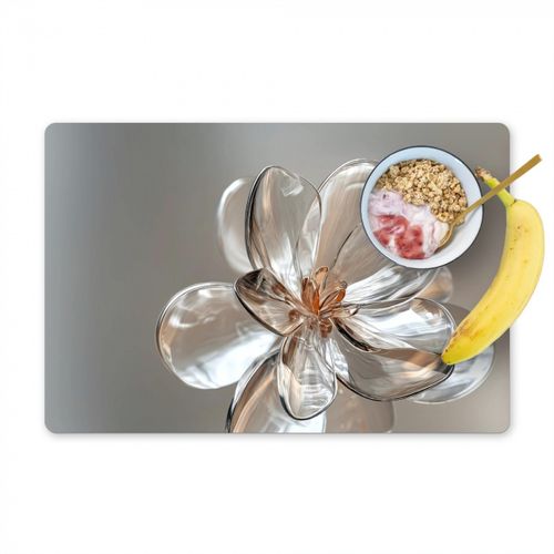 Tischset - Blume - Gläser - Transluzent - 6 Stück