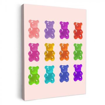 Leinwandbilder - Bär - Bunt - Bonbon