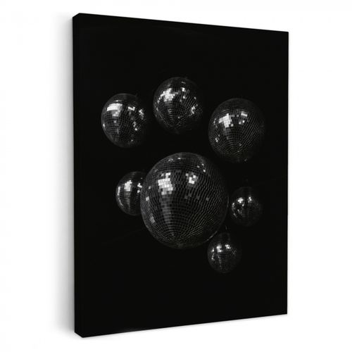Leinwandbilder - Disco-Kugeln - Minimalistisch - Schwarz