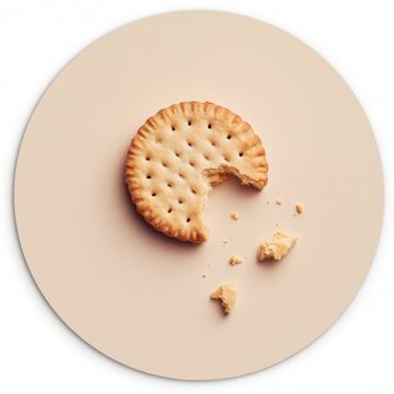 Runde Bilder - Keks - Krümel - beige