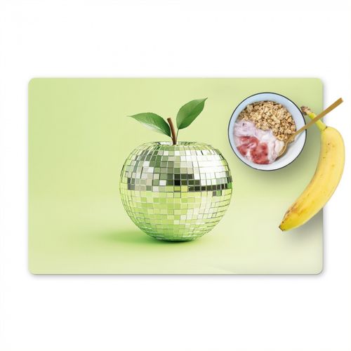 Tischset - Grün - Disco - Dekoration - Apfel - 6 Stück