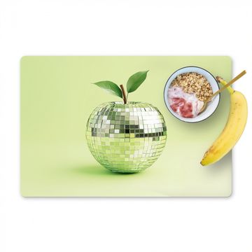 Tischset - Grün - Disco - Dekoration - Apfel - 6 Stück
