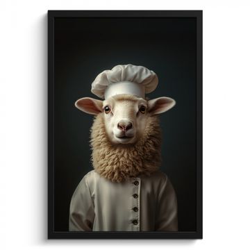 Bilder mit Rahmen - Schaf - Wolle - Koch