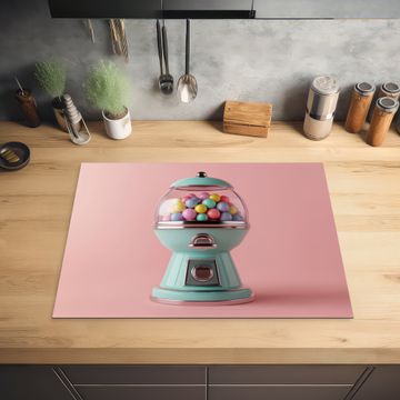 Herdabdeckplatte - Kaugummi - Retro - Bonbon - Rosa