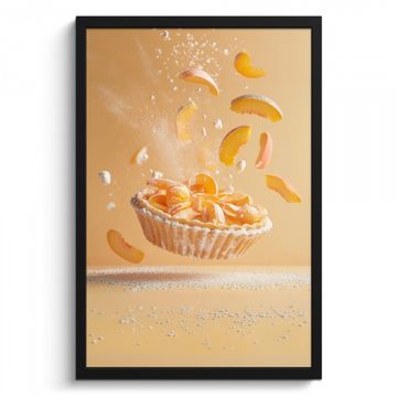 Bilder mit Rahmen - Pfirsich - Essen - Torte - Orange