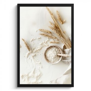 Bilder mit Rahmen - Blume - Holz - Weizen