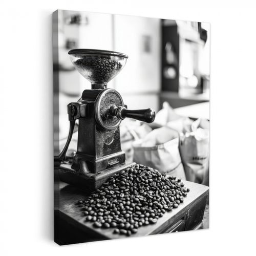 Leinwandbilder - Kaffeemühle - Gemahlen - Vintage