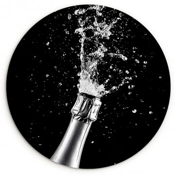 Runde Bilder - Champagner - Schwarz - Spritzer - Popping