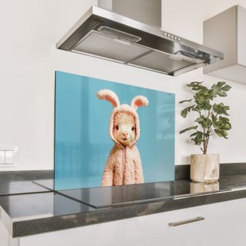 Spritzschutz Küche - Lamm - Osterhase - Kostüm