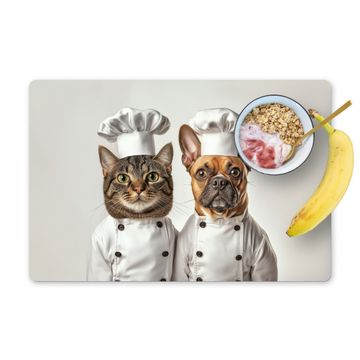Tischset - Katze - Hund - Kochkleidung - 6 Stück